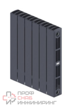 Радиатор биметаллический Rifar SUPReMO Ventil 350/6, правое подключение (без H-образного узла) Титан