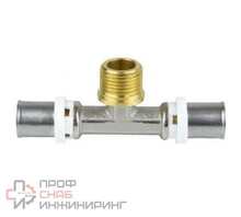Тройник МП Aquasfera пресс латунь Дн26х1/2"х26 НР 8012-04