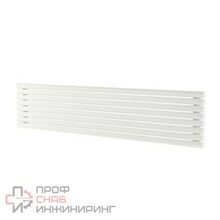 Стальной горизонтальный радиатор отопления Warmmet Round 42H ширина 1000 мм секций 4 цвет белый тип подключения: нижнее левое