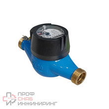 Универсальный счетчик воды «Пульсар М» без интерфейса Ду20, пластиковый регистр, Qn=2,5 м3/ч