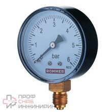 Манометр аксиальный ROMMER RIM-0009 50 мм 1/4