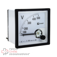 Вольтметр аналоговый EKF VMA-721 на панель (72х72) квадратный вырез 500В