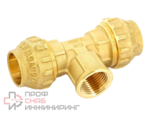 Тройник Tiemme для труб ПНД. с внутренней резьбой 25х3/4"х25