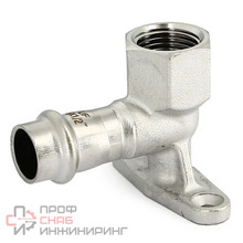 Водорозетка пресс Uni-fitt 15 х 1/2", нержавеющая сталь