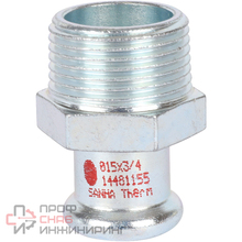 Ниппель переходной Sanha 15x3/4 ВПр-НР 24243g