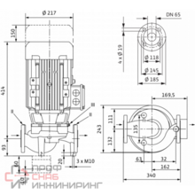 Насос циркуляционный Wilo IPL65/120-3/2