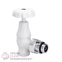 Клапан SR Rubinetterie угловой серия Floral Old Style 1/2, цвет белый