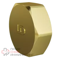 Заглушка LD Pride (на трубу) DN40 ВР латунь