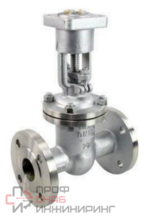 Задвижка клиновая 30нж941нж DN.ru GVWR2434M-2W-F-ОСТ Ду150 Ру16 двусторонняя, фланцевая, клин - двухдисковый, шпиндель - выдвижной, корпус - нержавеющая сталь, уплотнение - металл, с голым штоком