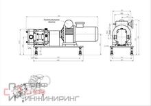 Кулачковый насос Ампика КН-015/РО-МВ с э/д 1,5 кВт и рубашкой обогрева