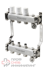 Блок коллекторный Pro Aqua с регулировочными клапанами 9 выходов, 530 мм, 1 x 3/4