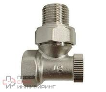 Запорный радиаторный клапан Arrowhead Element угловой Ду15