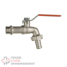 Кран поливочный Gekon с насадкой для шланга 3/4" ручка-рычаг