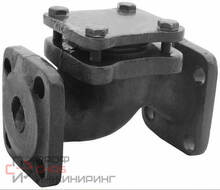 Клапан Луидор обратный чугун подъем 16кч9п Ду40 Ру25 фл д/чуг