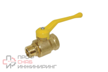 Кран шаровой Цветлит DN15 PN1,6 МПа 11Б27п4, м-ц