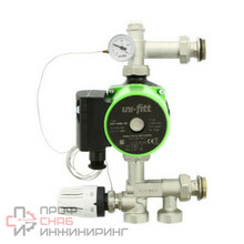 Насосно-смесительная группа Uni-Fitt SOLOMIX MINI с наружной резьбой 1" с насосом Uni-Fitt ECP 15/60 130