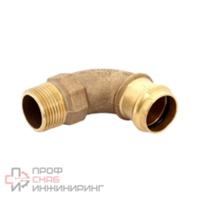 Отвод пресс-Н 28x1" бронза Sanpress SC-Contur