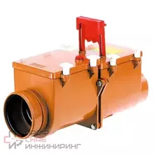 Клапан обратный Hutterer Lechner (HL) кор б/н Дн110 2-камер с эл/пр 2-лючка HL HL710.2EPC