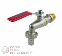 Кран шаровой Aquasfera водоразборный латунь 1019 Ду20 Ру16 р/штуц рыч 1019-02