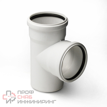 Тройник PRO AQUA Stilte для малошумной канализации 50x50 мм 87.5 градусов