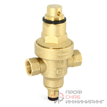 Редуктор давления мембранный Uni-fitt 1/2" В 1-6 бар PN25 с отверстием под радиальный манометр 1/4"