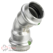 Отвод 90° 28-28 Viega Sanpress Inox, 2316, пресс-пресс, сталь нержавеющая, двухраструбный