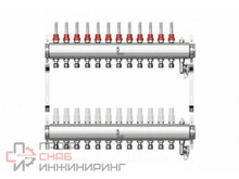 Коллектор нерж. Wester MUVS 1"-3/4 в сборе на 12 выходов
