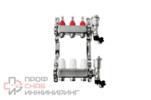Коллекторная группа Grosseto с расходомерами 1" x 3/4" 3 выхода