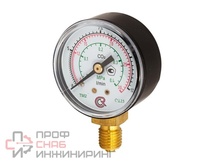 Манометр Росма ТМ-210Р.0 (0-0,4MPa) (0-30/12L/min) 12x1,5.2,5.CO2.двойная шкала