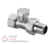 Вентиль Oventrop Combi 2, проходной, DN-15, 1/2", ВН, никелированный, НГ со штуцером