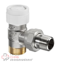 Вентиль Oventrop серия AV9, угловой, DN-15, 3/4", 1/2", Н ЕК-Н, никелированный
