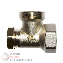 Клапан запорный SR Rubinetterie угловой ВР-НР 1/2"х3/4" без хвостовика