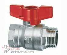 Кран шаровой Cimberio серии RED6 1" ВН ручка-бабочка CIM RED6/1MF 1