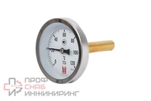 Термометр BD ТБ биметаллический 63Т/46 (0-120С)  G1/2, 2,5 рос