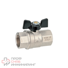 BUGATTI NEVADA 402 Кран шаровый полнопроходной, 1/2 ВВ, алюминиевая бабочка, шт.