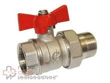 Кран шаровой латунный Галлоп Стандарт 232 нк Ду20 Ру40 м/амер полн бабочка