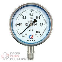 Манометр Росма ТМ-521ТЭ.00 (0-0,16MPa) G1/2.1,0