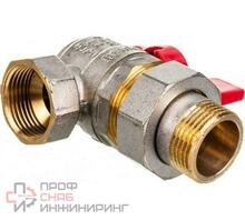 Кран шаровой ROMMER угловой с американкой 3/4" ВН/НР