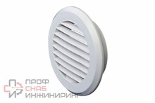 Решетка вентиляционная круглая с фланцем SANTREK AIR D=100 ПКР 145/100
