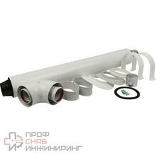 Дымоход коаксиальный Stout для прохода через стену универсальный комплект D 60/100