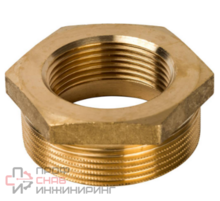 Футорка НР/ВР латунная, Stout 1 1/2x1 1/4"
