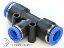 T-образный тройник цанговый с редуцированием Kipvalve KST-8-6