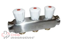 Коллектор квартирный SANEXT ВР 1"х 3 контура НР 3/4" евроконус