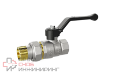 Шаровой кран LD Pride Кран шаровой латунный 47.15.В-ГШ.Р, вн.резьба/"американка", ручка-рычаг, 1/2" 47.15.В-ГШ.РPride 47.15.В-ГШ.Р LD 47.307.15