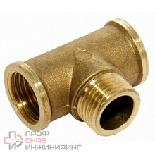 Тройник НИКЕЛЬ T1/2г*1/2г*1/2ш "ViEiR"