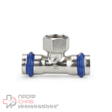 Тройник раструбный Varmega Inox Press 22x3/4"x22 ВР