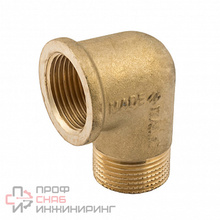 Угольник 90°, НВ, 1/2", 1/2", латунь Elsen