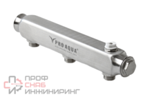 Коллектор из нержавеющей стали Pro Aqua с межосевым расстоянием 100 мм 6 выходов, 580 мм, 1 x 1/2