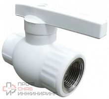 Кран шаровой комбинированный VALFEX ВР 20х1/2 (100/10) БЕЛЫЙ