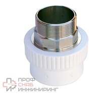 Муфта VALFEX PP-R бел комб п/ключ Дн32х1" НР